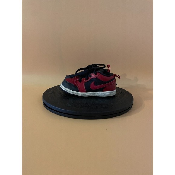 Nike Air Jordan Retro 1 Low PS Sneakers Size 7C Black Red‍‍‍‍‍‍‍‍‍‍‍‍‍ - Picture 1 of 4
